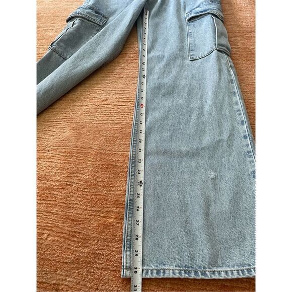 NWT INDUSTRY High Rise Wide Leg Cargo  Women’s Jeans 4 - Picture 6 of 10
